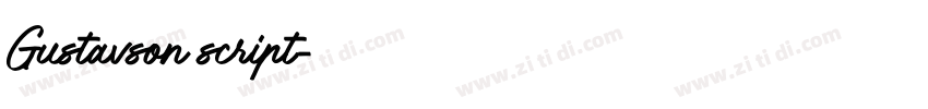 Gustavson script字体转换